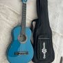 Blue Gear4music Junior Classical Guitar half size Black Carry Bag Image 2
