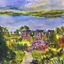 3 rock mountain watercolour Image 6