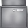 Furnished Wall Mounted Post Box - Large Mail Box Outdoor Weather Resistant Postbox Galvanized Steel Lockable Letterbox Top Loading Mailbox with Cylinder Lock MULTIPLE COLOURS AVAILABLE (FREE POSTAGE) Image 3