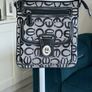 Black & Grey Crossbody Handbag Image 2