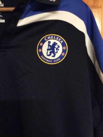 Chelsea Football Club. London.Official Adidas Mens Size Large Polo Shirt.