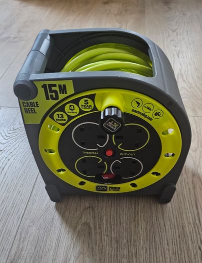 Masterplug 15m Pro XT Case 4 Socket Cable Reel