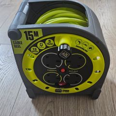 Masterplug 15m Pro XT Case 4 Socket Cable Reel