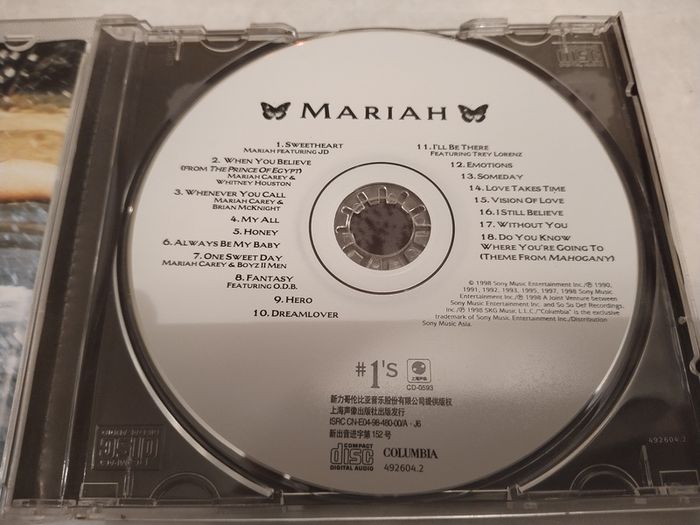 Mariah - No.1's Cd