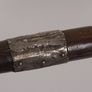 Vintage Bamboo Walking Stick Cane with Silver Collar Image 3