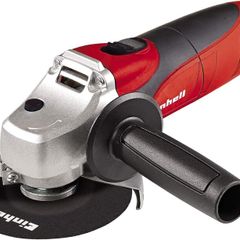 Einhell 4430618 115mm Angle Grinder TC-AG 115 | 500W, 4 Inch Grinder for Cutting, Grinding, Polishing and Sharpening | Soft Start, Spindle Lock, Additional Handle, Red
