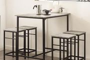 Set of 1 Table + 4 Stools Set Bistro Bar Table