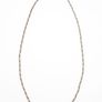 925 Vintage Italian Sterling Silver Wheat Spiga Chain Image 3