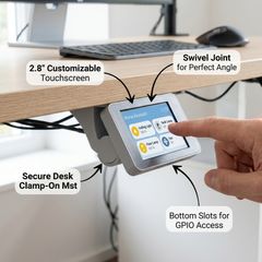 Home Assistant Desk Mount Cheap Yellow Display CYD