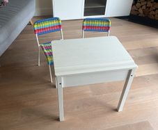 IKEA kids desk & two chairs