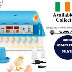 64 Eggs, Incubator with Automatic Egg Turning and LED Egg Lighting
