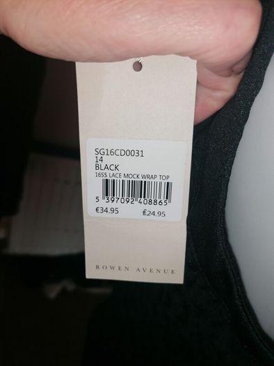 beautiful new designer black top
