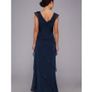 ADRIANNA PAPELL Tiered Chiffon Cap Sleeves Dress Image 5