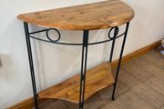 Wood &amp; Metal Hall Table