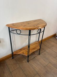 Wood & Metal Hall Table