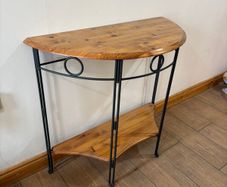 Wood & Metal Hall Table