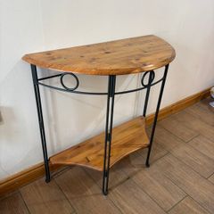 Wood & Metal Hall Table