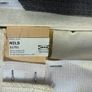 6 x IKEA NILS dining chairs with armrests in grey with black legs Image 6