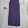 Brand New M&S Purple Blueberry Straight Skirt Front Splits Size 8r Image 5