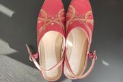 K Shoes by Clarks Red Leather Slingback Size  6