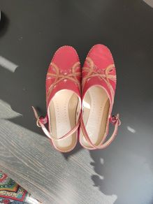 K Shoes by Clarks Red Leather Slingback Size  6