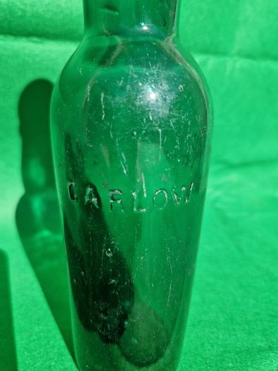 Antique blue 1/2 pint bottle - Corcoron & Co. Carlow