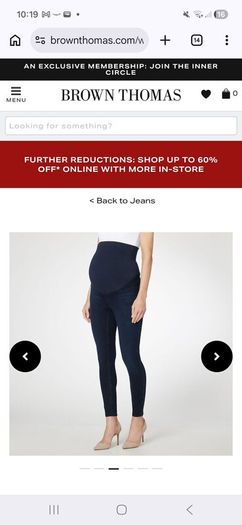 Maternity Spanx Jeans size 10 navy 8