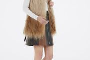 Warehouse Ombre Faux Fur Gilet