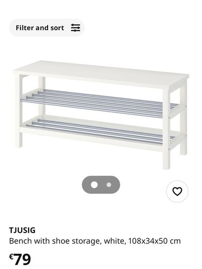 shoe rack ikea Tjusig