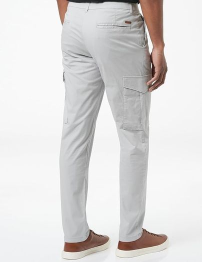 JACK & JONES Men's Cargo Pants, Jpstace Sunny, Grey  XL - 36/32