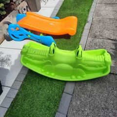 Baby slide and seesaw