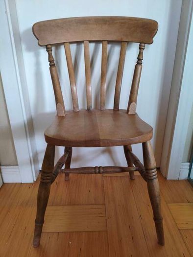 Set of 6 Solid Wooden Dining Chairs