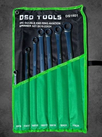 Dsd Tools 7pc Double End Ring Aviation Spanner Set