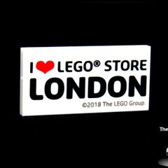 Lego I love Lego Store London 2x4 Lego Store Exclusive Tile Rare Very Hard To Find Very Rare Limited Edition