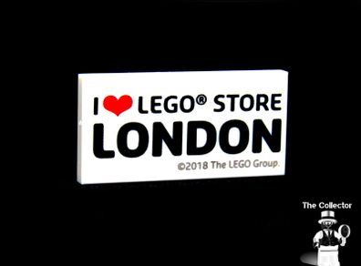 Lego I love Lego Store London 2x4 Lego Store Exclusive Tile Rare Very Hard To Find Very Rare Limited Edition