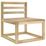 7 Piece Garden Lounge Set Green Impregnated Pinewood Image 2