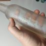 188 - Vintage John Daly Mineral Water Cork Decorative Collectible Clear Glass Bottle Image 3