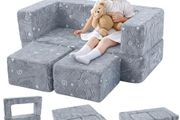 Kids Sofa Bed Toddler Armchair Couch, Glow Dinosaur