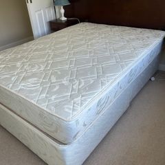 Double divan bed base & mattress