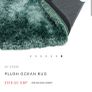 Velvet Plush Blue Rug Image 4