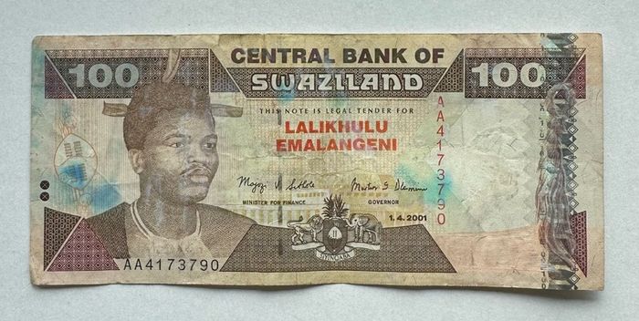 Swaziland 100 Emalangeni 2001 Banknote