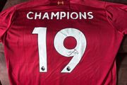 Sadio Mane signed 19/20 Liverpool jersey