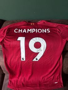 Sadio Mane signed 19/20 Liverpool jersey