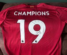 Sadio Mane signed 19/20 Liverpool jersey