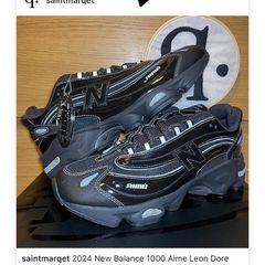 2024 New Balance 1000 Aime Leon Dore Black UK9