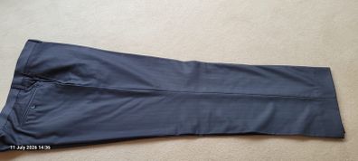 Mens 40" navy pinstripe trousers