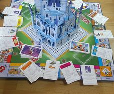 Monopoly Disney Edition Board Game 2004 Parker Brothers 3D Pop-Up Castle Complete - Golden Tinker Bell Mover