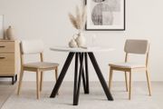 Modern Extendable Round Dining Table 100-140