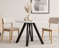 Modern Extendable Round Dining Table 100-140