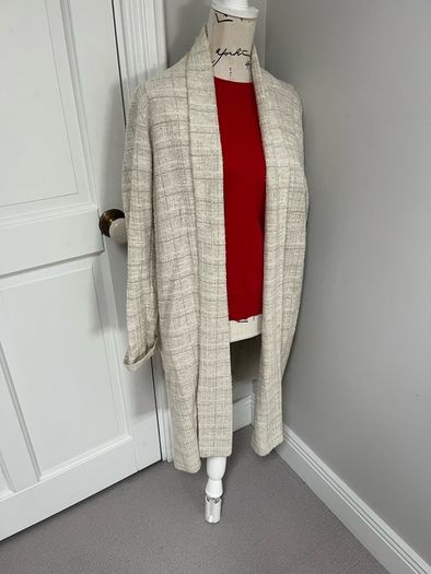 Zara Cream Long Coat